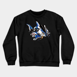 BMW S1000RR Shark White & Blue Crewneck Sweatshirt